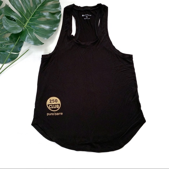 Pure Barre 2 extra soft black tanks size xs - Picture 2 of 7